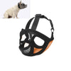 Bulldog Muzzle, Breathable, Tongue Out, Small, Orange