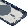 iPhone 12 Back Cover Replacement, Blue - SIM Tray & Camera Lens