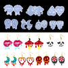Halloween DIY Earrings Mould Pendant Decoration Silicone Mould, Style: 5780(White)