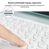 X3 10 inch Universal Tablet Round Keycap Wireless Bluetooth Keyboard (Black)