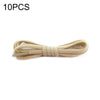 10 PCS Stretch Spandex Non Binding Elastic Shoe Laces (Khaki)