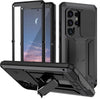 For Samsung Galaxy S25 Ultra 5G R-JUST Sliding Camera Life Waterproof Holder Phone Case(Black)