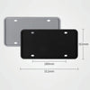 2 Sets Waterproof Rustproof Non-damaging Car Paint Silicone License Plate Frame, Specification: Black