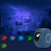 Star Projection Lamp Remote Control LED Colorful Laser Night Light EU Plug(Gray Blue)