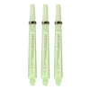 18 PCS Dart Accessory Transparent 2BA Thread PC Dart Shafts with Ring, Length: 45mm, Random Color Delivery