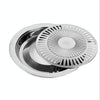 Portable Round Multifunctional Stainless Steel Outdoor Barbecue Tray, Specification:30  30  2.8 cm
