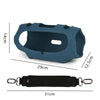 For JBL Xtreme 4 Speaker Silicone Case with Decompression Carrying Strap Portable Protective Shell(Blue)
