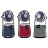 SOAIY K8 Wireless Bluetooth Dual Alarm Clock Speaker with Small Fan(Red)