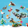 LELE BROTHER 9100-6 Crane Bird Paradise Small Particle Children Early Learning Puzzle Building Blocks Toy