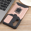 For Samsung Galaxy A16 5G / 4G Camera Shield Card Slot PC Hybrid TPU Phone Case(Rose Gold)