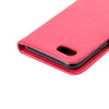 For  iPhone 8 & 7  Pressed Flowers Horizontal Flip Leather Case with Holder & Card Slots & Wallet(Magenta)