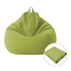 Lazy Sofa Bean Bag Chair Fabric Cover, Size: 80x90cm(Green)