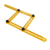 DIY Four-sided Angle Measuring Ruler Layout Tool for Handymen, Builders, Craftsmen