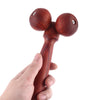 Wenge Solid Wood Manual Roller Massager (Red)