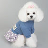 Blue Smiley Polka Dot Dog Dress, XXL - Summer Pet Costume