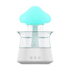 CH06 300ml Rain Humidifier Mushroom Cloud Colorful Night Lamp Aromatherapy Machine, Style: Without Remote Controller(White)