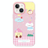 For iPhone 15 Plus Skin Feeling Jelly TPU Hybrid PC Phone Case(Weather Pink)