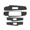 Car Carbon Fiber Window Glass Lifting Panel Button Decorative Sticker for Lexus IS250 2013-, Left Drive B Style