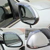 2 PCS Flexible Shielding Rain Board Rain Eyebrow with Wind Guide Apparatus for Car Rearview Mirrors(Transparent)