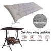 100x50x8cm Outdoor Bench Waterproof Sunscreen Thickened Soft Cushion(Black)