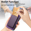 For Samsung Galaxy A06 4G Retro Magsafe Card Bag PU Back Cover Phone Case(Purple)