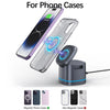 H32 15W 3 in 1 Magnetic Multifunctional Wireless Charger (Grey)