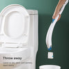 Disposable Toilet Brush Household Toilet Brush with Detergent, Style:Dolphin