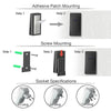 Wireless Doorbell with Temperature Display, 150m Range, UK Plug (Black)