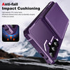 For Samsung Galaxy A35 5G Horizontal Flip Card Bag Holder Leather Phone Case(Purple)