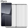 For Xiaomi 13T 25pcs 9H HD 3D Curved Edge Tempered Glass Film(Black)