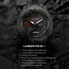 NORTH EDGE MARS3 Outdoor Waterproof Men Carbon Fiber Electronic Sports Watch(Black)