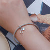 BSC705 S925 Eternal Sisterhood Charm Cracelet Endless Symbols Heart Zirconia Pendant