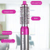 5 In 1 Hot Air Comb Automatic Curling Iron Curling & Straightening Hair Styling Comb Hair Dryer, Power: UK Plug