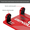 Motorcycle Handlebar Aluminum Alloy Phone Bracket(Red)