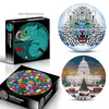 Round Shape Irregular Plane Puzzle Jigsaw Toy 1000 Pieces(Gemstone)