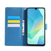 For Samsung Galaxy A54 5G Rose Flower Embossed 3-Card Slots Leather Phone Case(Blue)