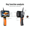 T27 5 inch IPS Color Screen 8mm Single Camera Handheld Hard Cable HD Industrial Endoscope, Length:10m(Orange Black)