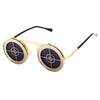 Steampunk Sunglasses Round Metal Flip Up Glasses For Men and Women, Style: Shooting C14