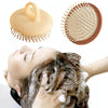 Finger Ring Scalp Massage Comb Air Cushion Comb Household Female Hair Wash Brush(Apricot))
