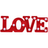 Creative LOVE Shape Warm White LED Decoration Light, 2 x AA Batteries Powered Party Festival Table Wedding Lamp Night Light(Red)