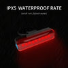 A02 Bicycle Taillight Bicycle Riding Motorcycle Electric Car LED Mountain Bike USB Charging Safety Warning Light (6 Hours, Plastic Bag)