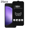 For Samsung Galaxy S23 FE 5G 25pcs High Aluminum Large Arc Full Screen Tempered Glass Film