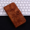 For Xiaomi Redmi K70 / K70 Pro Lily Embossed Leather Phone Case(Brown)