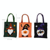 Halloween Cartoon Doll Linen Tote Bags(Green)