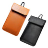 RFID Signal Blocking Bag for 6.5" Phones (Light Brown)