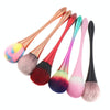 Single Small Waist Makeup Brush Nail Powder Dust Blush Loose Powder Brush, Specification: Golden Rod Brown Hair