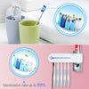 Punch-free Toilet Wall-mounted Ultraviolet Electric Disinfection Toothbrush Holder, Style:Charging with USB