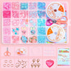 25 Grid  Acrylic Beaded Kids DIY Necklace Bracelet Toys(Candy Bunny)