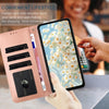 For Samsung Galaxy A24 4G Daisy Embossed Leather Phone Case(Rose Gold)
