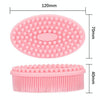 Silicone Scalp Shower Massage Brush Soft Baby Bath Brush(Pink)